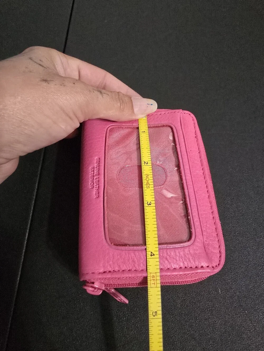 Buxton Pink Genuine Leather Wallet